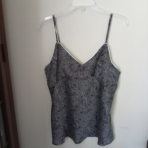 Lucy Paris Black & White cami camisole sz XL,  NWT